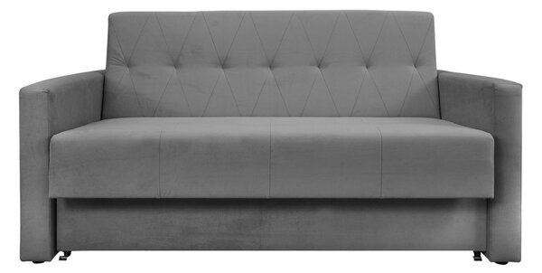 Sofa 5-osobowa BOMO SMALL rozkładana sofa z funkcją spania + mata kokosowa szara