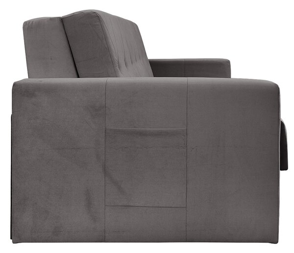 Sofa 5-osobowa BOMO SMALL rozkładana sofa z funkcją spania + mata kokosowa brązowa
