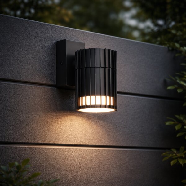 Designerska lampa ścienna zewnętrzna czarna IP44 - Boris