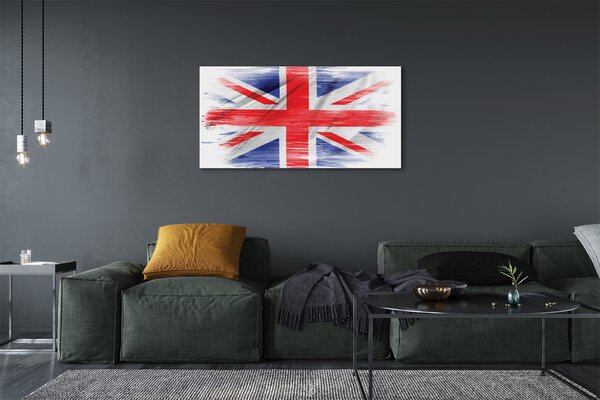 Obraz drukowany na płótnie Brytyjska Flaga Union Jack