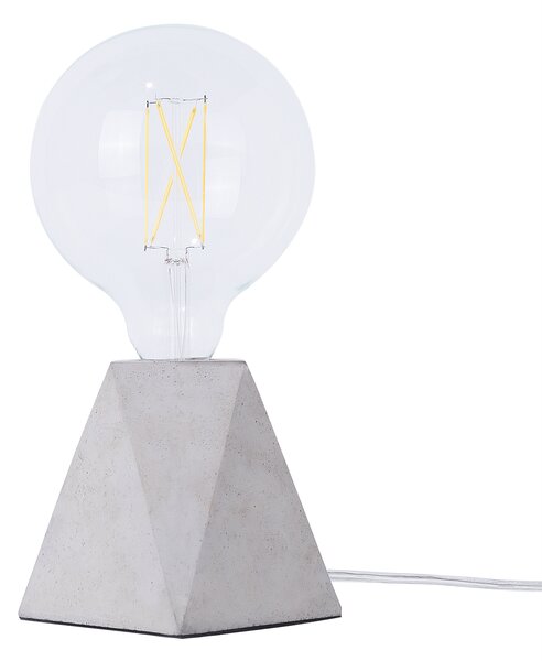 Lampa stołowa lampka nocna podstawa w stylu industrialnym efekt betonu Saja Beliani