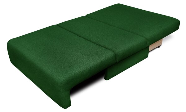 Sofa OKEYA 120 bez boków z funkcją spania, zielona