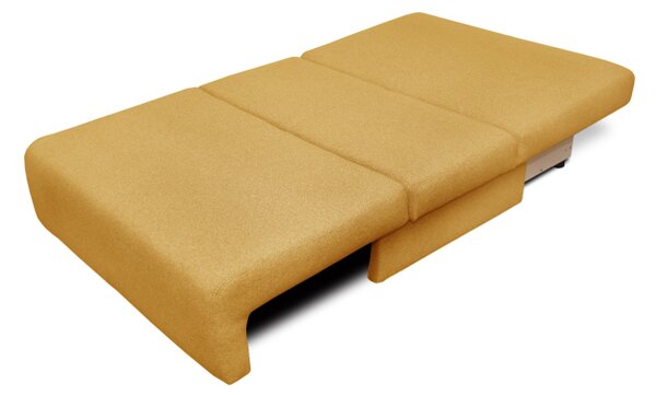 Sofa OKEYA 120 bez boków z funkcją spania, żółta