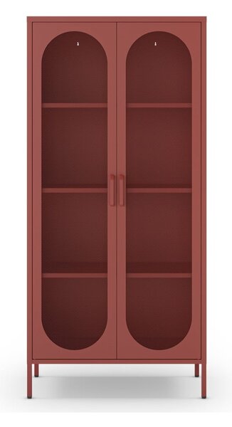 Ceglasta metalowa szafka 80x170x40 cm Diora – Marckeric