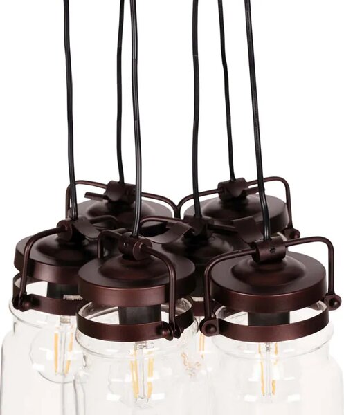 Nowoczesna lampa wisząca z 6 szklanymi kloszami - 15X A782 L3-A40