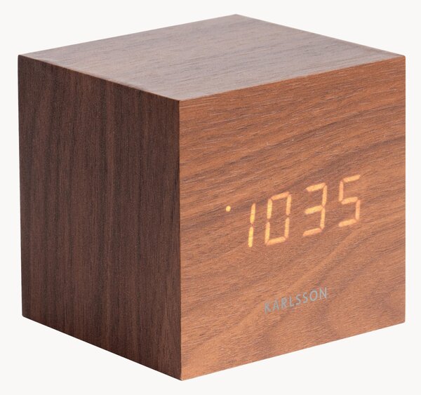 Budzik LED z portem USB Cube