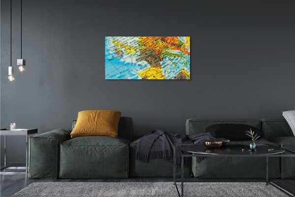 Obraz na płótnie Globus i Mapa