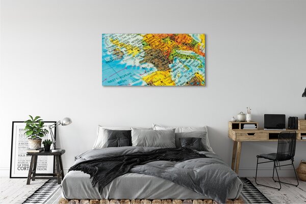 Obraz na płótnie Globus i Mapa