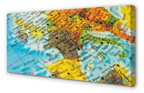 Obraz na płótnie Globus i Mapa
