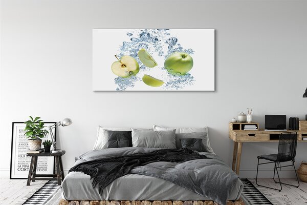 Obraz canvas na ścianę Plasterki Jabłka w Wodzie