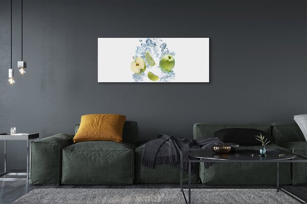 Obraz canvas na ścianę Plasterki Jabłka w Wodzie