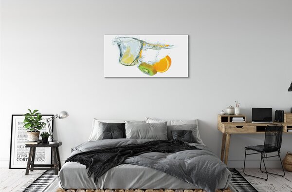 Obraz canvas na ścianę Koktajl Owocowy w Wodzie
