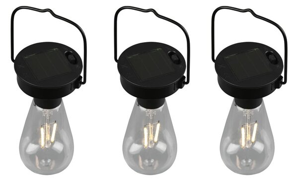Wisząca lampa solarna LED na zewnątrz ø 7 cm Campus – Reality