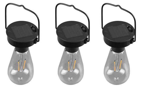 Wisząca lampa solarna LED na zewnątrz ø 7 cm Campus – Reality