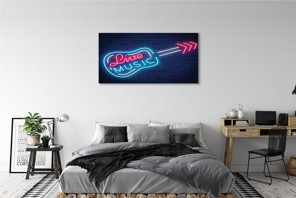 Obraz na płótnie Muzyczny Blask Neonów