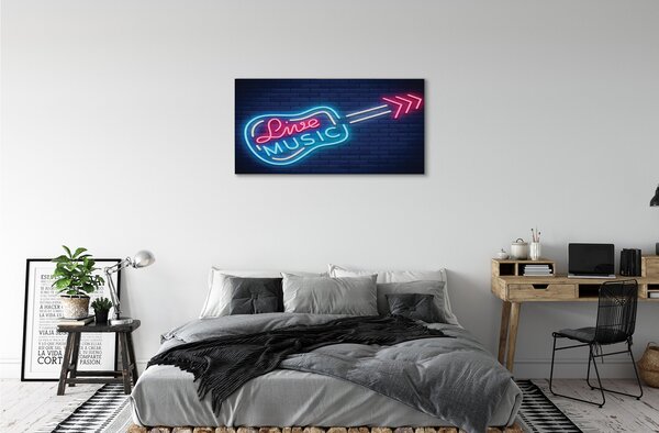 Obraz na płótnie Muzyczny Blask Neonów