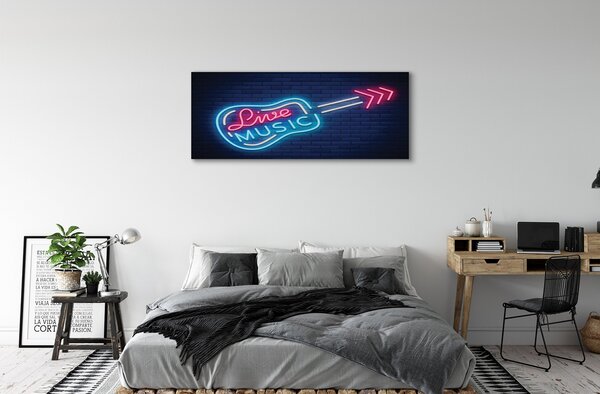 Obraz na płótnie Muzyczny Blask Neonów