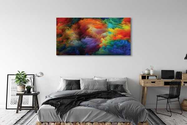 Obraz canvas na ścianę Trójwymiarowe Kolorowe Fraktale