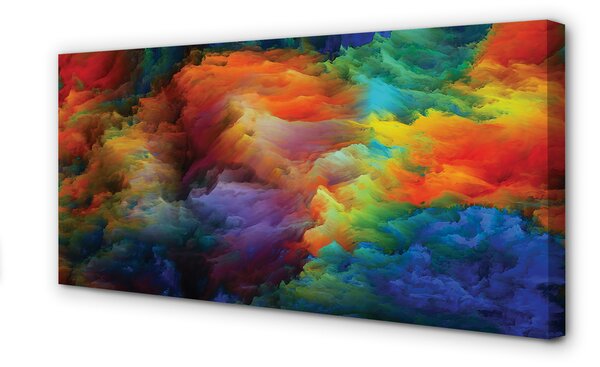 Obraz canvas na ścianę Trójwymiarowe Kolorowe Fraktale