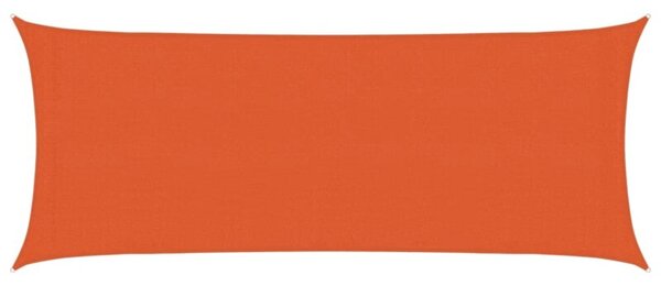 Żagiel przeciwsłoneczny, 160 g/m², pomarańczowy, 2x5 m, hdpe