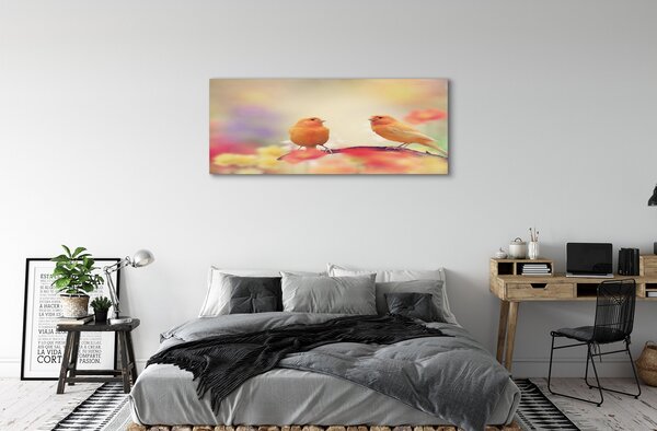 Obraz canvas na ścianę Stado Kolorowych Papug