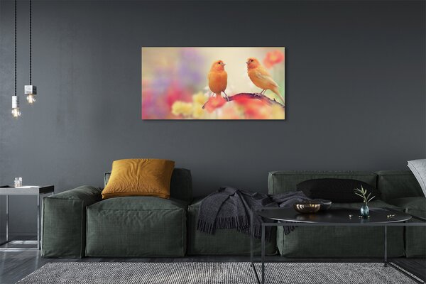 Obraz canvas na ścianę Stado Kolorowych Papug