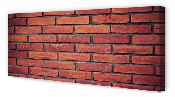 Obraz drukowany na płótnie Mieszany Mur Ceglano-Kamienny