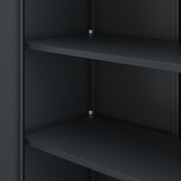 Szafa metalowa biurowa z 4 półkami antracytowa, 1750x800x400 mm: JAN Compact