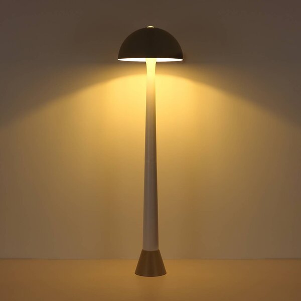 Globo Lampa stojąca Merlin, kremowy / amber, salon / jadalnia, metal