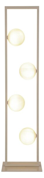 Globo Lampa stojąca Nanda, kremowy / amber, salon / jadalnia, szkło