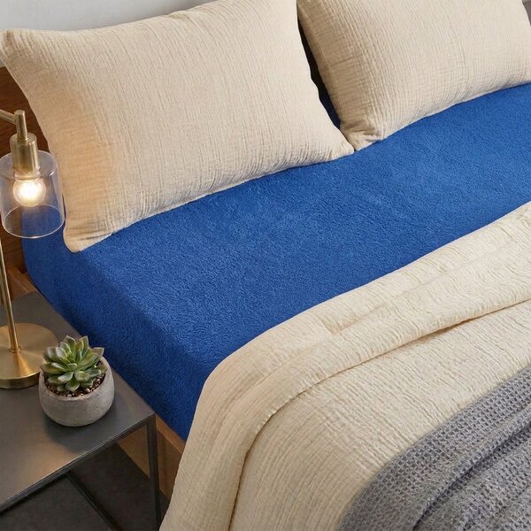 4Home prześcieradło frotte IDEAL królewski niebieski, 200–220 x 200 cm, 200–220 x 200 cm