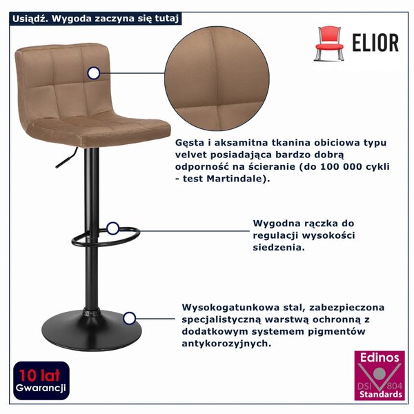 Oliwkowy hoker welurowy K9-D07