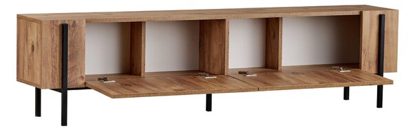 Stolik RTV ZENORI 180 cm, sosna Atlantic/czarny