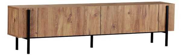 Stolik RTV ZENORI 180 cm, sosna Atlantic/czarny