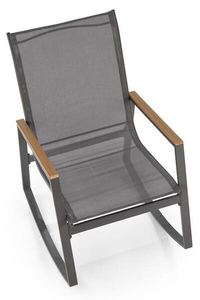 Ogrodowy fotel bujany z siatki | Umeblowana.com
