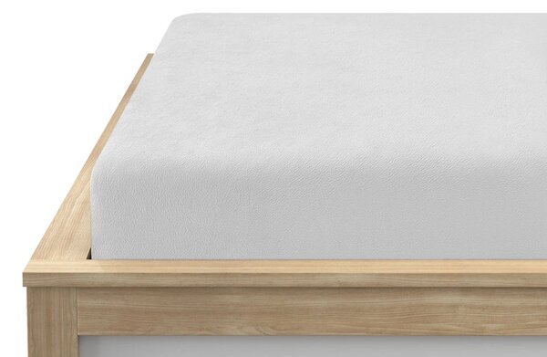 Prześcieradło z mikropluszu SOFT 180x200 cm białe