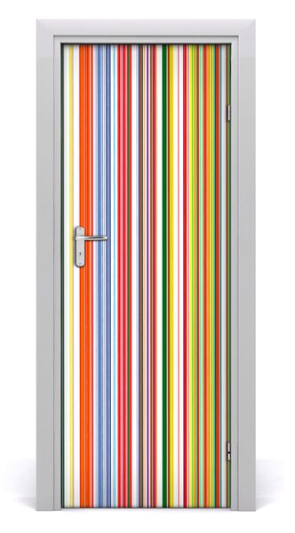 Naklejka fototapeta na drzwi Kolorowe paski