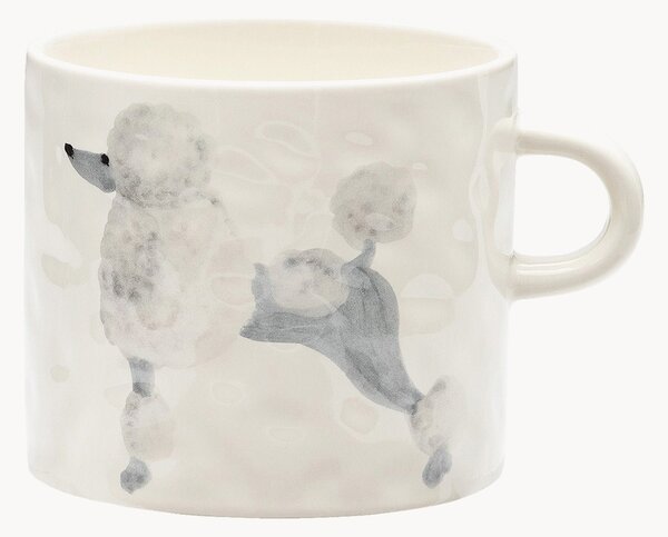 Ręcznie malowany kubek Poodle