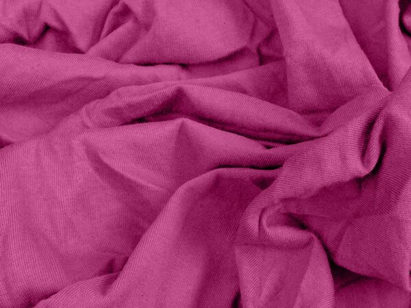 Prześcieradło jersey purpurowe 90 x 200 cm