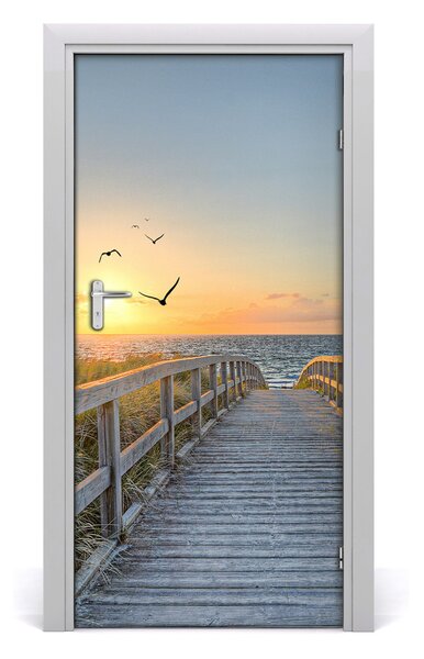 Naklejka fototapeta na drzwi Ścieżka na plażę