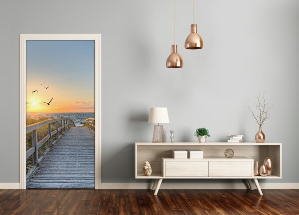 Naklejka fototapeta na drzwi Ścieżka na plażę