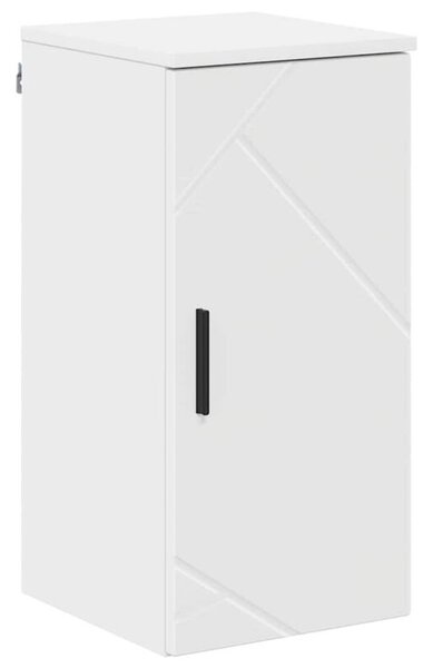 Nowoczesna szafka łazienkowa z dwoma drzwiami, biały, minimalistyczny design