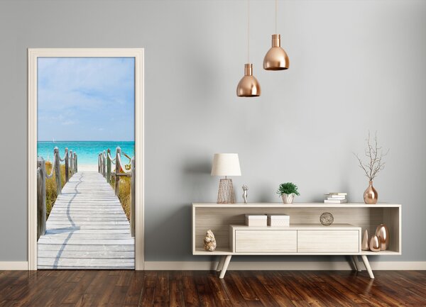 Naklejka fototapeta na drzwi Ścieżka na plażę
