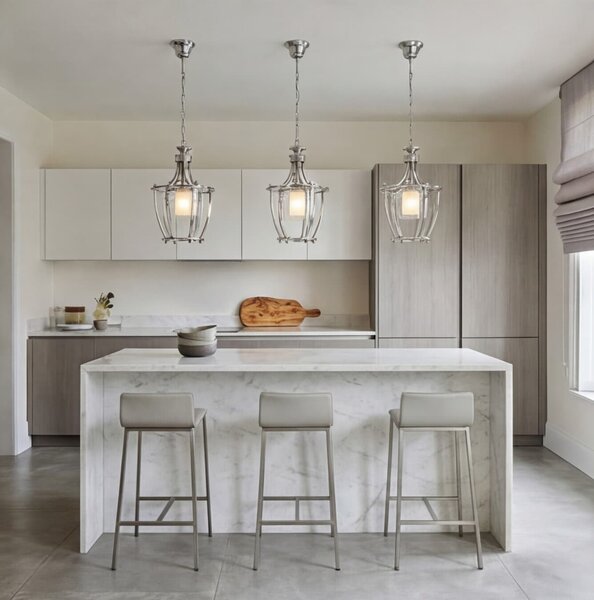 LAMPA WISZĄCA NOWOCZESNA LOFT CHROMOWANA BROOKLYN L1