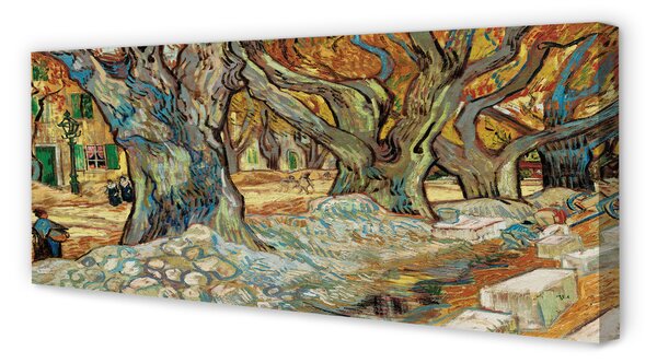 Obraz canvas na ścianę Naprawiający drogę - Vincent van Gogh