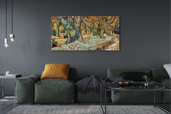 Obraz canvas na ścianę Naprawiający drogę - Vincent van Gogh
