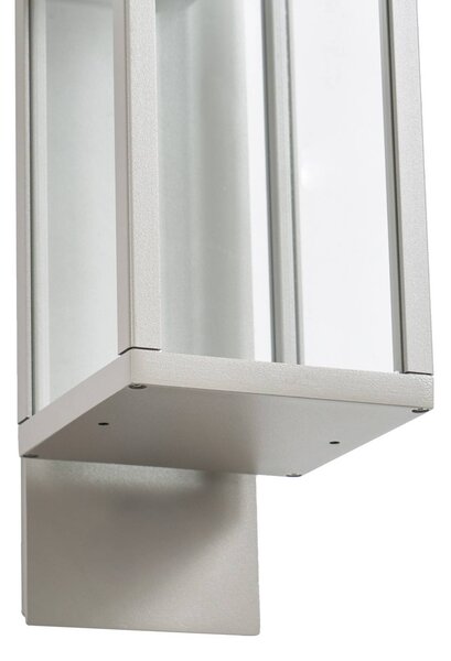 Kinkiet zewnętrzny Ferdinand Lucande, aluminiowy / szary / cynkowy, aluminium, nowoczesny