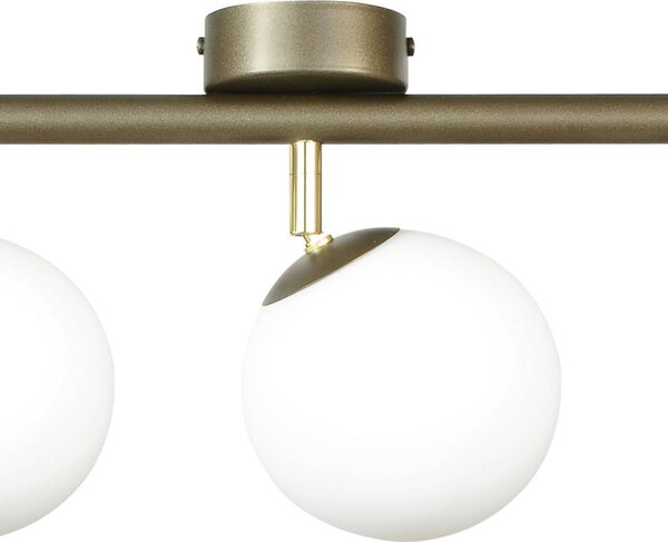 Lampa sufitowa Drum Domiluce, możliwość ściemniania, brązowy / rdzawy, salon / jadalnia, metal