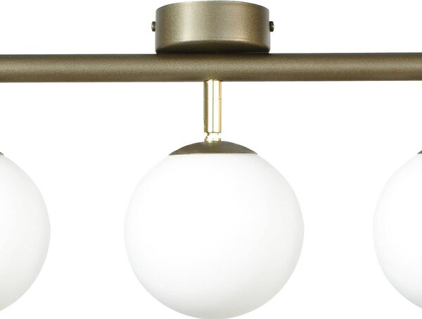 Lampa sufitowa Drum Domiluce, możliwość ściemniania, brązowy / rdzawy, salon / jadalnia, metal