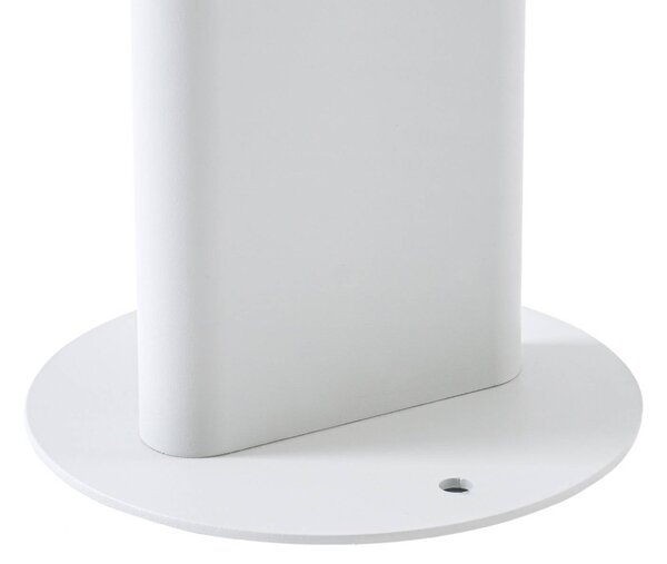 Słupek oświetleniowy LED Lucande Velira, jasnoszara, 77 cm, 1-punktowy, IP44 Velira, aluminiowy / szary / cynkowy, metal, nowoczesny
